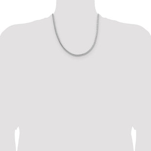 Sterling Silver Diamond-cut Round Franco Chain (Style QFR350-20)