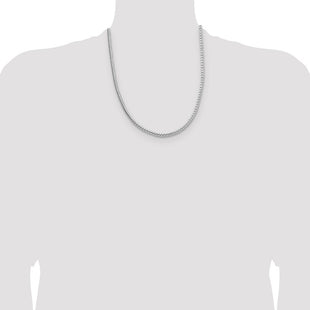 Sterling Silver Diamond-cut Round Franco Chain (Style QFR350-22)