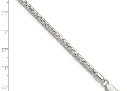 Sterling Silver Diamond-cut Round Franco Chain (Style QFR350-8)
