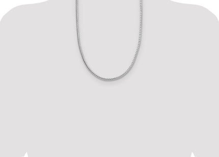 Sterling Silver Rhodium-plated Diamond-cut Round Franco Chain (Style QFR350R-24)