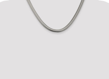 Sterling Silver Flat Oval Snake Chain (Style QFS10-18)