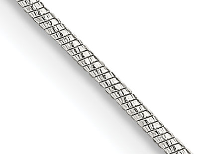 Sterling Silver Diamond-cut Snake Chain, 16 x 0.85mm