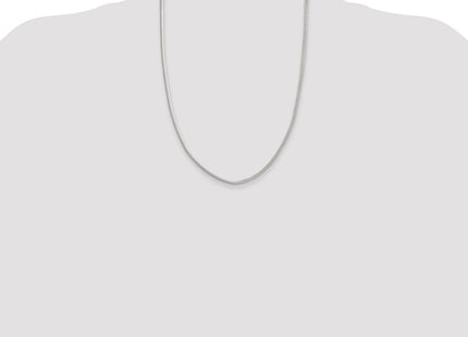 Sterling Silver Flat Oval Snake Chain (Style QFS22-24)