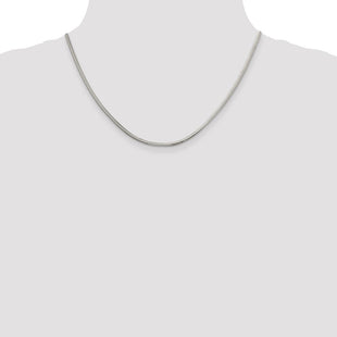 Sterling Silver Diamond-cut Snake Chain (Style QFS4-18)