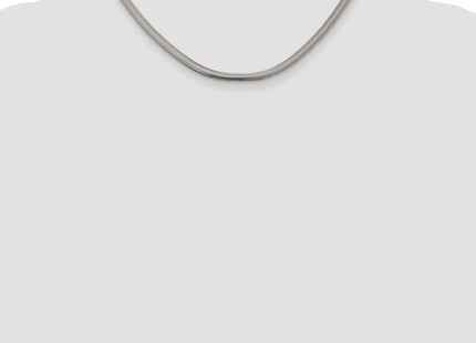 Sterling Silver Flat Oval Snake Chain (Style QFS6-16)