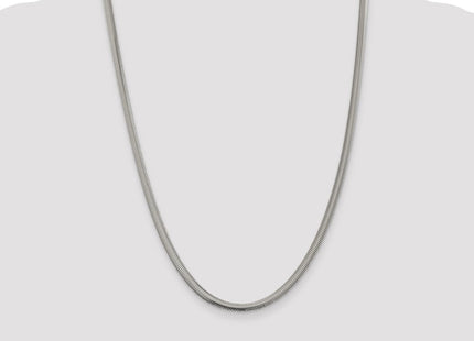 Sterling Silver Flat Oval Snake Chain (Style QFS6-24)