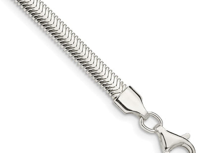 Sterling Silver Flat Oval Snake Chain (Style QFS6-8)