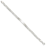 Sterling Silver Baby ID Curb Link Bracelet view 3