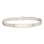 Sterling Silver Baby ID Curb Link Bracelet view 2