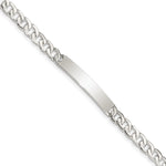 Sterling Silver Baby ID Curb Link Bracelet view 1