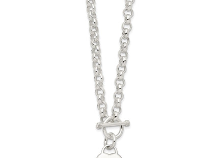 Sterling silver disc necklace, alternate view