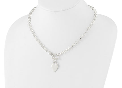 Sterling silver disc necklace, another view