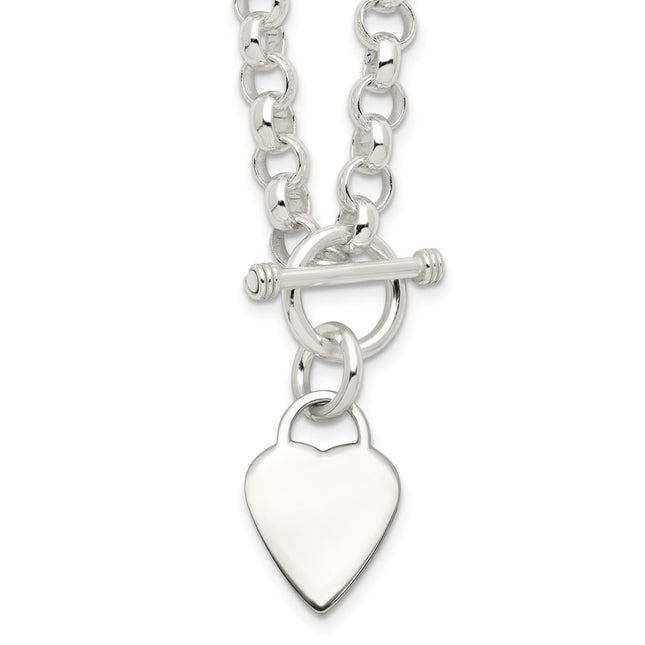 Sterling silver disc necklace