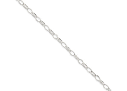 Sterling silver anklet, alternate view