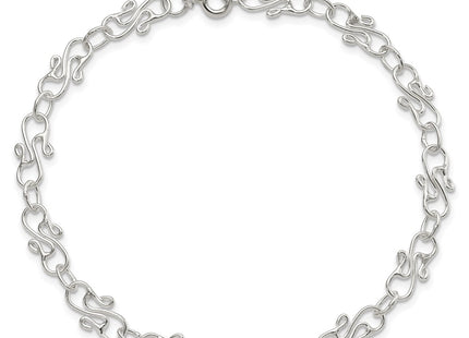Sterling silver anklet, another view