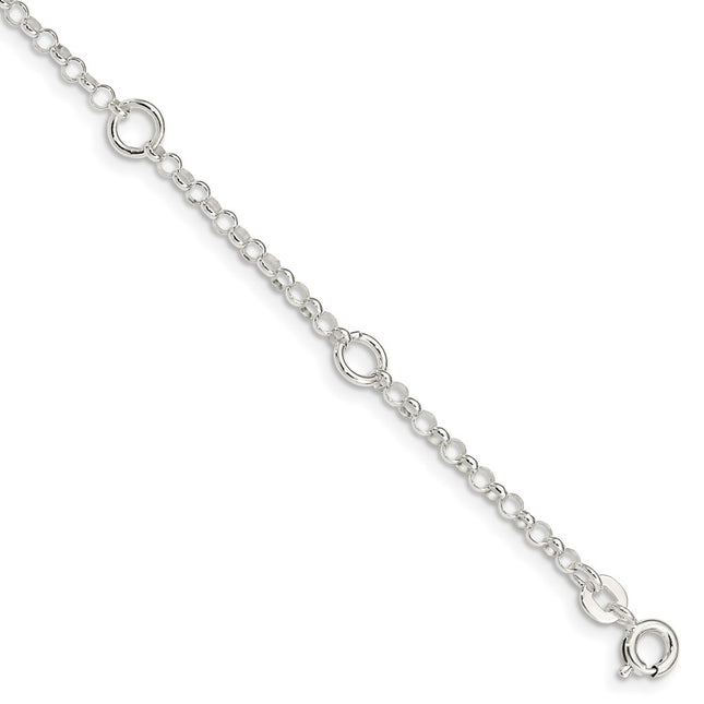 Sterling Silver Chain Bracelets Style QG1329 - Classique Jewelry Inc.