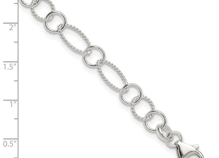 Sterling silver anklet, another view