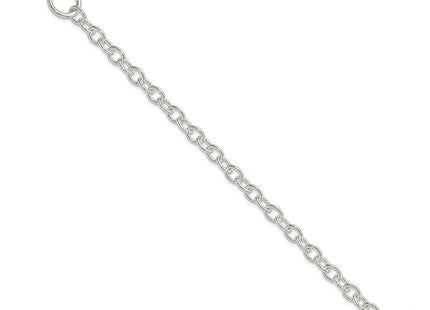 Sterling silver heart bracelet, alternate view