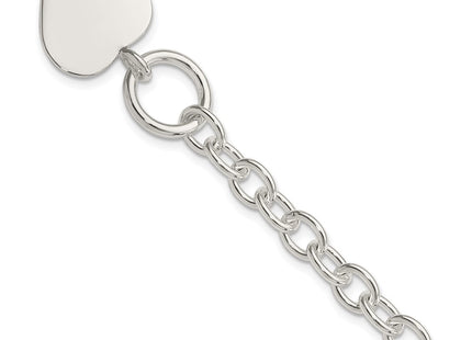 Sterling silver heart bracelet