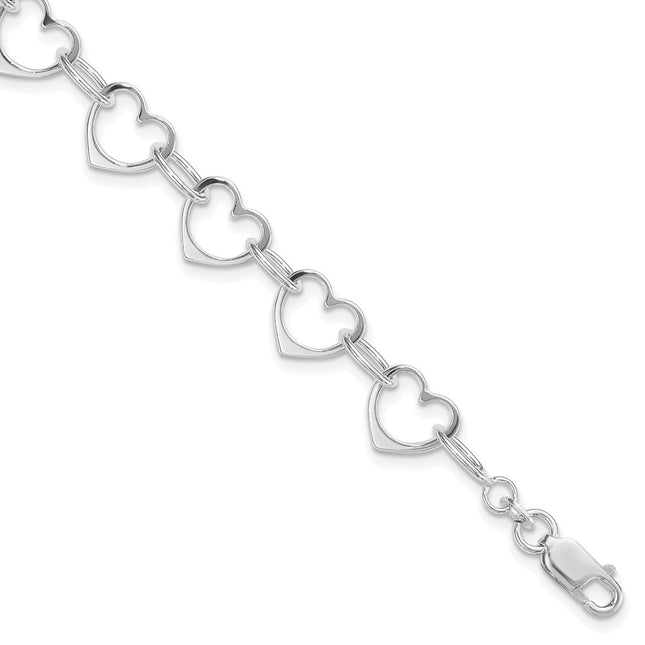 Sterling Silver Bracelets Style QG1469R - Classique Jewelry Inc.