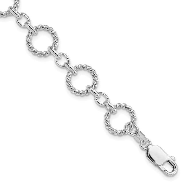 Sterling Silver Bracelets Style QG1527 - Classique Jewelry Inc.