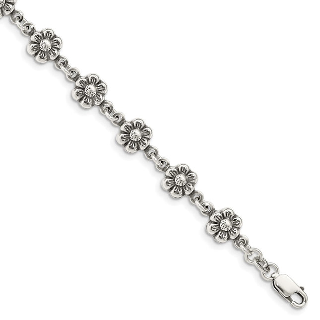 Sterling Silver Bracelets Style QG1548 - Classique Jewelry Inc.