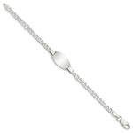 Sterling Silver Childrens 5in Plus 1in Ext ID Bracelet view 3