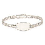 Sterling Silver Childrens 5in Plus 1in Ext ID Bracelet view 2
