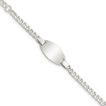 Sterling Silver Childrens 5in Plus 1in Ext ID Bracelet view 1