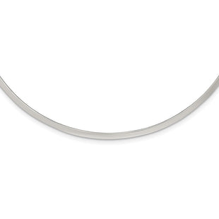 Sterling Silver Polished Neck Collar
