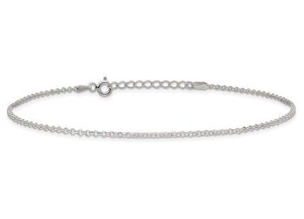 Sterling silver anklet, further view