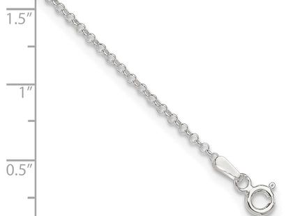 Sterling silver anklet, another view