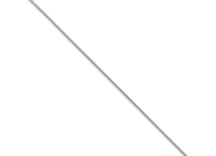 Sterling Silver Snake Chain 9in Plus 1in ext. Anklet (Style QG2140-9)