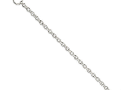 Sterling Silver Engraveable Heart Toggle Bracelet (Style QG2170-8)