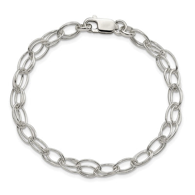 Sterling Silver Double Link Bracelet