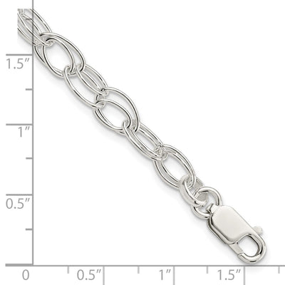 Sterling Silver Double Link Bracelet