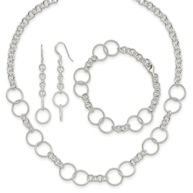 Sterling Silver Earrings Style QG2459SET - Classique Jewelry Inc.