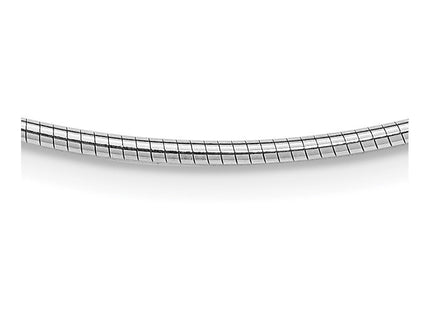 Sterling Silver Rhodium-plated Round w/2in ext Cubetto Necklace (Style QG2664-16)