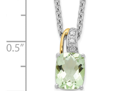 Sterling silver diamond necklace, another view