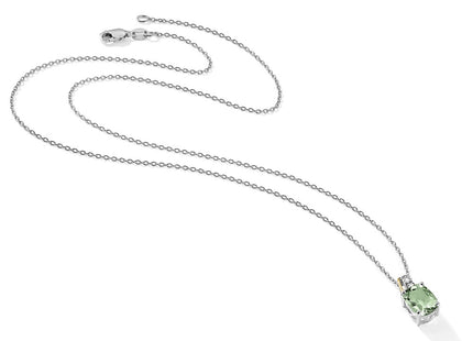 Sterling silver diamond necklace, additional view