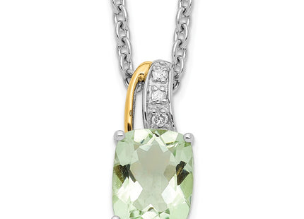Sterling silver diamond necklace