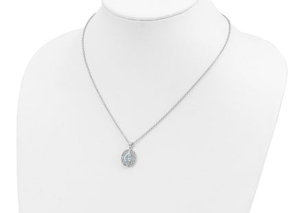 Sterling silver diamond necklace, further view