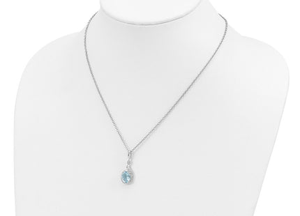 Sterling silver diamond necklace, further view