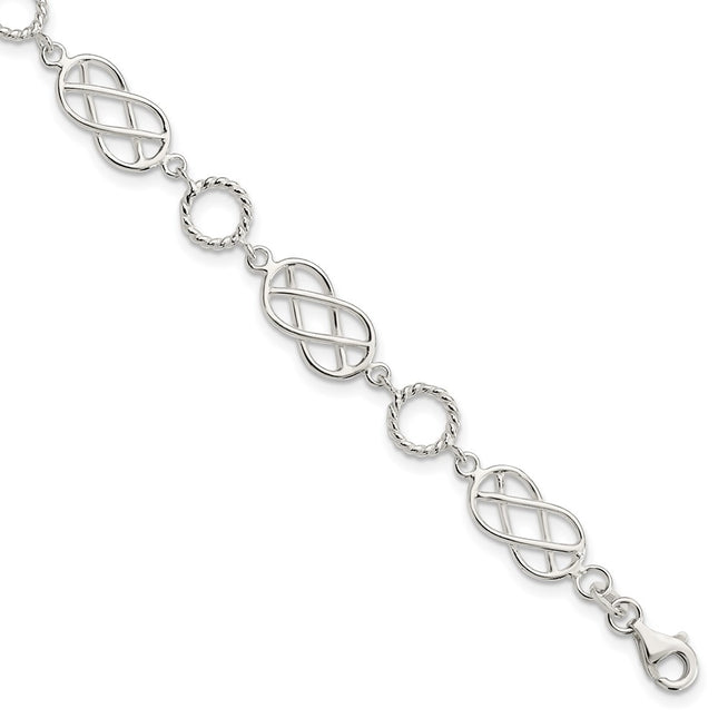 Sterling Silver Bracelets Style QG3026 - Classique Jewelry Inc.