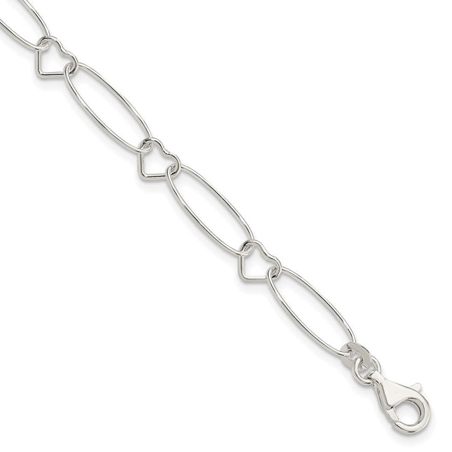 Sterling Silver Bracelets Style QG3056 - Classique Jewelry Inc.