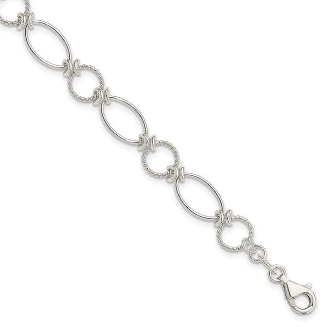 Sterling Silver Bracelets Style QG3059 - Classique Jewelry Inc.