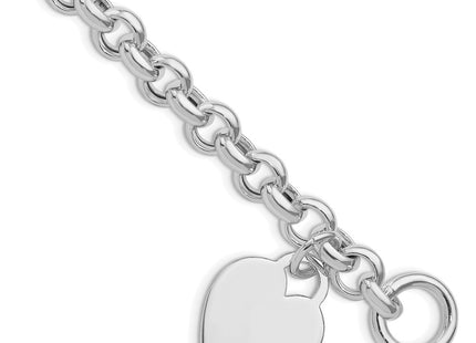 Sterling silver heart bracelet