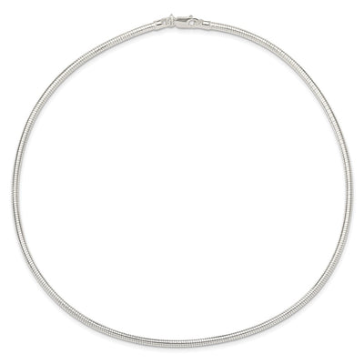 Sterling Silver Round Neckwire Necklace