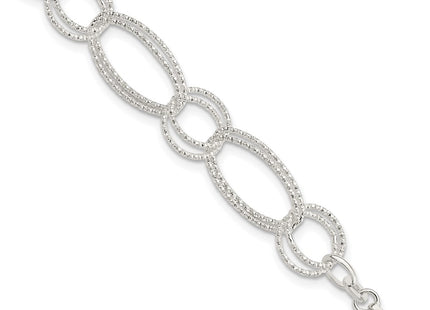 Sterling Silver Bracelets Style QG3238 - Classique Jewelry Inc.