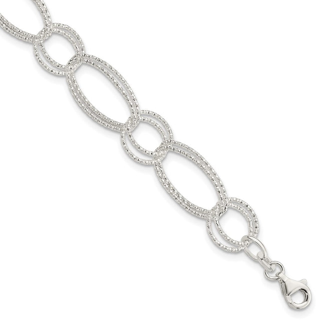 Sterling Silver Bracelets Style QG3238 - Classique Jewelry Inc.